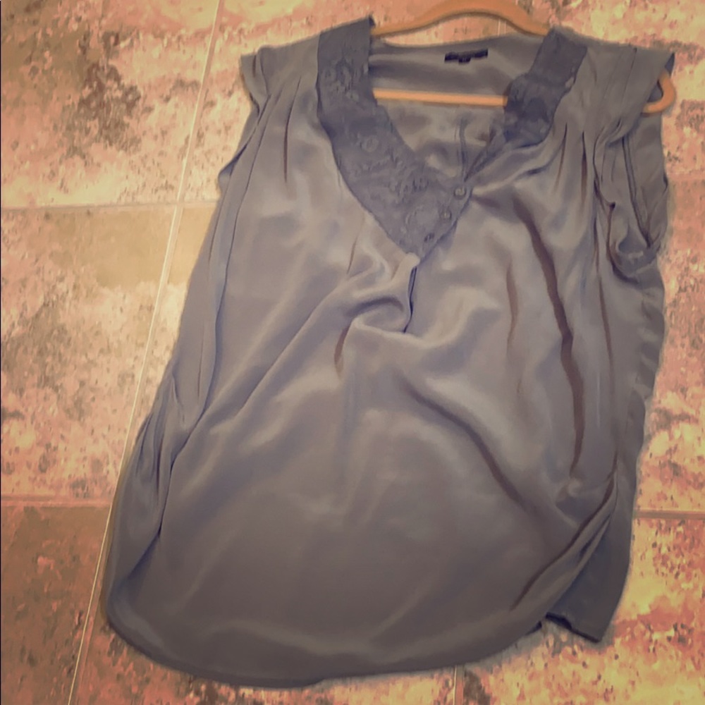 Millau LF Grey blouse size M with lace